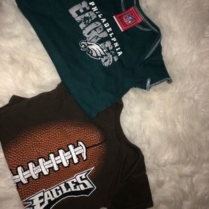 2 Philadelphia Eagles onesies